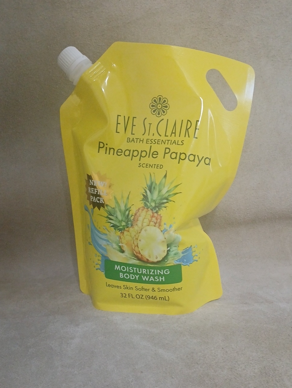 Eve St. Claire Pineaple Moisturizing Body Wash - Pink Pouch 32 Oz